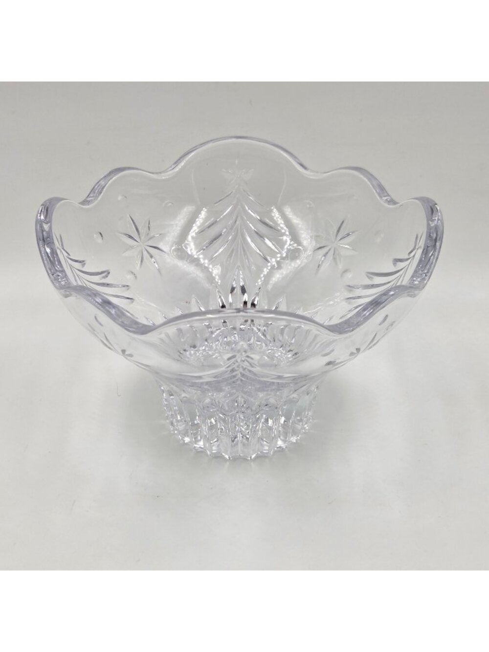 Mikasa Christmas Night Footed Nut or Candy Crystal Bowl